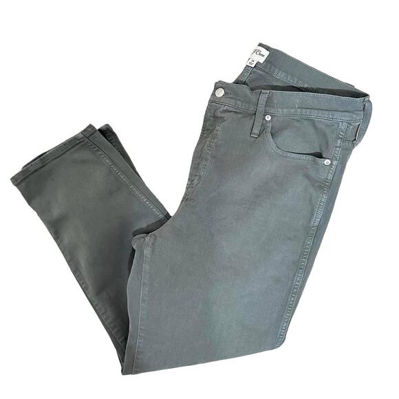 J.CREW Women's Vintage Straight Leg Denim Jeans green Size 34 - Picture 1 of 8